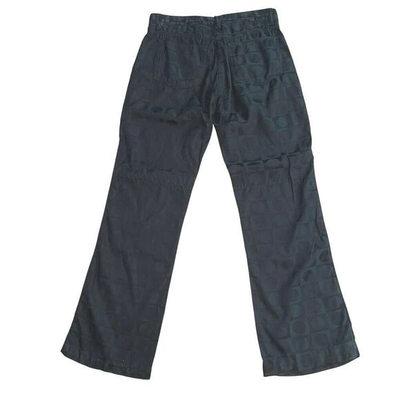 Elie Tahari Vintage Tone on Tone Circles Black Trouser Pants Size 4P Petite - Picture 4 of 12